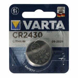 Varta CR2430 3, 0V 280mAh elem lítium kép