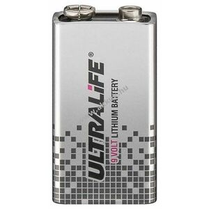 Ultralife 6F22 (U9VL-J-P) 9V lítium elem kép