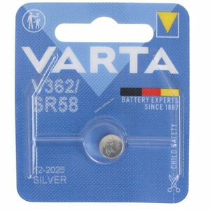 Varta V362 SR58 gombelem 1.55V 21mAh 1db/csomag ezüst-oxid kép