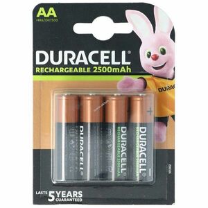 Duracell PreCharged AA Mignon ceruza akku 1, 2V 2500mAh 4db/csomag NiMH kép