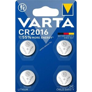 Varta CR2016 3V 90mAh gombelem 4db/csomag Lithium kép