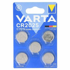 Varta CR2025 3V 170mAh gombelem 5db/csomag Lithium kép