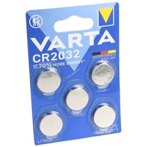 Varta CR2032 gombelem 3V 230mAh 5db/csomag Lithium kép