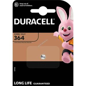 Duracell 364 SR60 1.5V 20mAh gombelem 1db/csomag ezüst-oxid kép