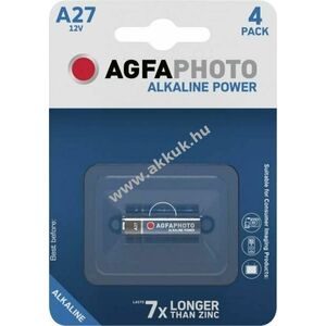 Agfaphoto LR27 V27A 12V 1db/csomag speciális elem alkáli kép