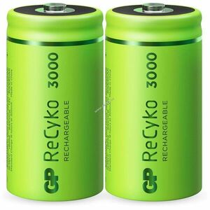 GP ReCyko C (bébi méret) akku 1, 2V 3000mAh 2db/csomag NiMH kép
