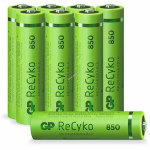 GP ReCyko AAA mikro akku 1, 2V 850mAh 8db/csomag NiMH kép