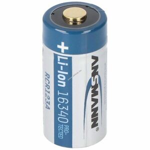 Ansmann 16340 RCR123 CR123A 3, 6V 850mAh akku USB-C Li-Ion kép