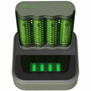 GP M451 USB töltő dokkoló ReCyko 4x AA 2600mAh 4db/csomag kép