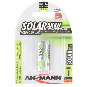 Ansmann Solar Green AAA (mikro) akku 1, 2V 550mAh 2db/csomag NiMH kép