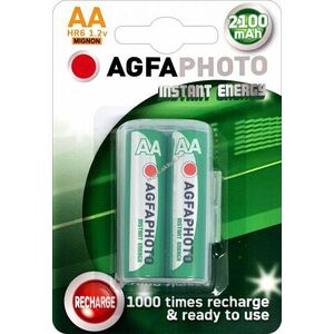Agfaphoto Instant Energy AA HR06 Mignon ceruza akku 1.2V 2100mAh 2db/csomag NiMH kép