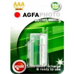 Agfaphoto Instant Energy AAA (mikro) akku 1.2V 950mAh 2db/csomag NiMH kép