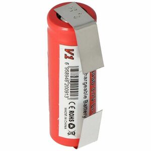 Helyettesítő akku IMR 14430 3, 6V-3, 7V 600mAh U-alakú forrfül Li-Ion kép
