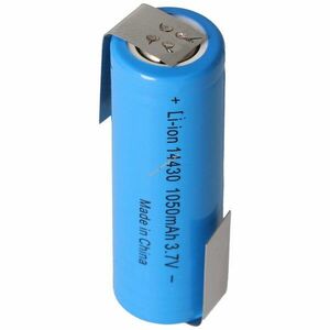 Helyettesítő akku 14430 3, 6V-3, 7V 1050mAh 1db/csomag Z-alakú forrfül Li-ion kép
