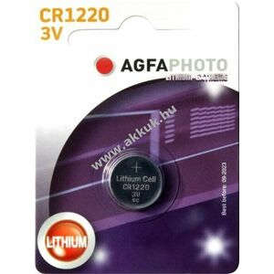 Agfaphoto gombelem CR1220 3V 1db/csomag Lithium kép