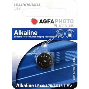 Agfaphoto gombelem LR44 V13GA AG13 1.5V 1db/csomag Alkaline kép