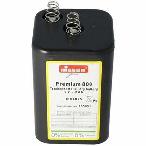 Nissen Premium 800 4R25 speciális elem 6V 9000mAh szárazelem kép