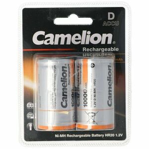 Camelion D (góliát) LR20 akku 1, 2V 10000mAh 2db/csomag NiMH kép