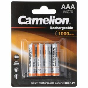 Camelion AAA (mikro) akku 1, 2V 1000mAh 4db/csomag NiMH kép