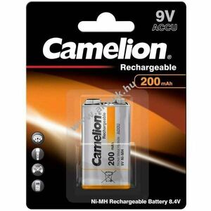Camelion HR6F22 (6F22, 6LR61) 9V blokk 8, 4V 200mAh 1db/csomag akku NiMH kép