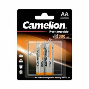 Camelion AA Mignon ceruza akku 1.2V 2500mAh 2db/csomag tárolódoboz NiMH kép