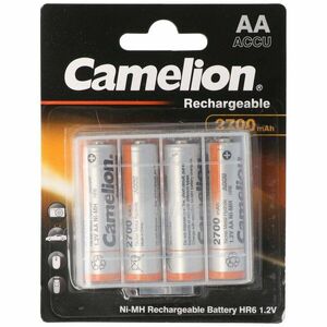 Camelion AA Mignon ceruza LR6 HR6 akku 1, 2V 2700mAh 4db/csomag NiMH kép