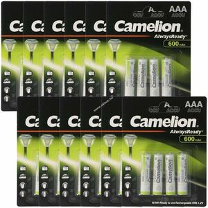 Camelion Készen használható AAA akku 1, 2V 600mAh 48db/csomag NiMH kép
