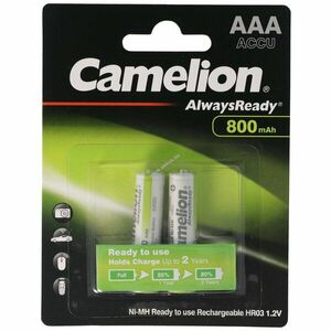 Camelion AlwaysReady AAA (mikro) akku 1, 2V 800mAh 2db/csomag NiMH kép