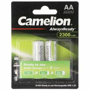 Camelion Always Ready AA Mignon ceruza LR6 HR6 akku 1, 2V 2300mAh 2db/csomag NiMH kép