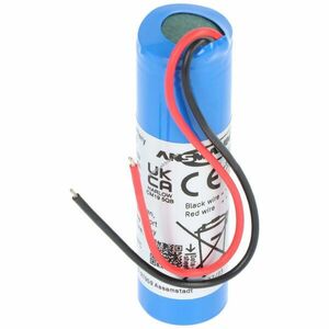 Ansmann akkupakk 18650 3, 7V 2600mAh 1S1P 10cm kábel 1INR19/66-1 2347-3008-06 Li-ion kép
