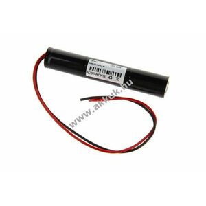 Helyettesítő akku vészvilágítás 3, 6V 3000mAh 127x23mm 30cm csatlakozókábel nyitott vezetékvégek kép