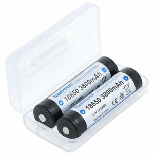 Keeppower 18650 akku 3.6V 3800mAh 2db/csomag védett Li-Ion kép