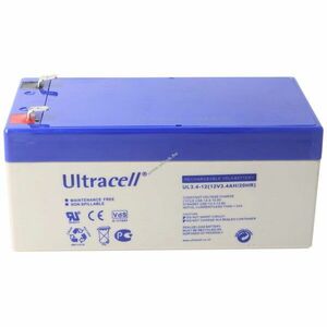 Ultracell UL3.4-12 12V 3.4Ah akku AGM és ólom-zselés kép