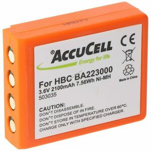 Helyettesítő akku HBC BA223000 BA223030 FBFUB06N FUB06N daru vezérlő távvezérlő 3, 6V 2000mAh NiMH kép