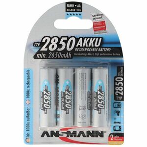 Ansmann Photo AA Mignon ceruza akku 1, 2V 2850mAh 4db/csomag NiMH kép