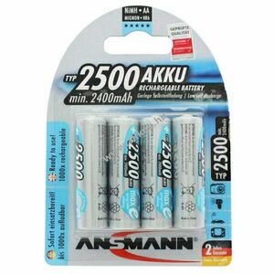 Ansmann maxE AA Mignon ceruza akku 1.2V 2500mAh 4db/csomag NiMH kép