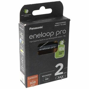 Panasonic eneloop pro AAA akku 1.2V 930mAh 2db/csomag NiMH kép