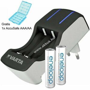 Panasonic eneloop Standard mikro elem AAA és Varta 2-4db-os töltő AccuSafe-val kép