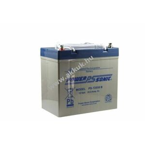 Powersonic PS-12550 12V 55Ah ólom-vlies akku (AGM, ólom-zselés) kép
