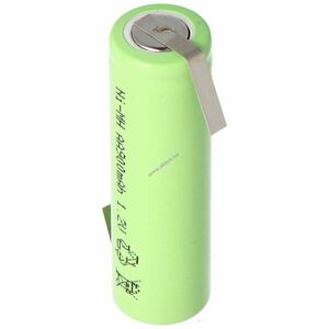 Helyettesítő akku Flat Top AA Mignon ceruza akku 1, 2V 800mAh Z-formájú forrfüllel NiMH kép