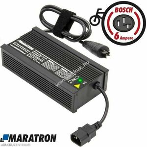 Maratron e-bike töltő 36V 6, 0A aktív ventilátor Bosch Active/Performance Line 0275007918 kép