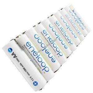 Panasonic eneloop akkupakk BK-3MCCE 12V 2000mAh F1x10 forrfülekkel redőnymotor NiMH kép