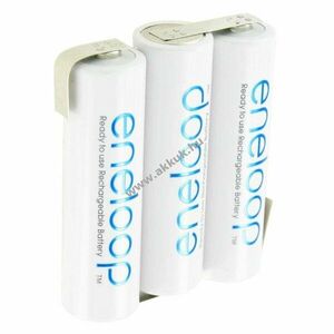 Panasonic eneloop Standard AA Mignon ceruza akku 3, 6V 2000mAh 1db/csomag forrfülekkel NiMH kép
