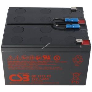CSB GP1272F2 akku 12V 7, 2Ah APC-RBC5 2db/csomag AGM ólom-zselés kép