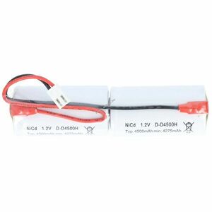 Helyettesítő vészvilágítás akku D (góliát) L1x2 2, 4V 4500mAh kábel VHR-2 csatlakozó NiCd kép