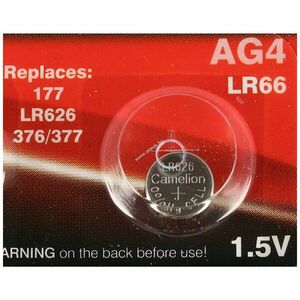Camelion AG4 (LR626/V376/V377) gombelem 1, 5V 18mAh 1db/csomag alkáli kép
