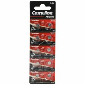 Camelion gombelem AG4 LR626 V376 V377 1, 5V 18mAh 10db/csomag Alkaline kép