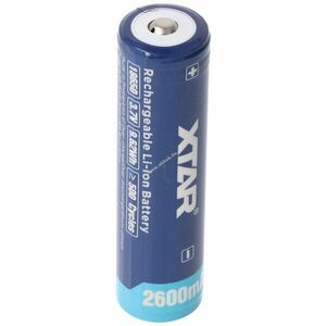 XTAR 18650 3, 6V 2600mAh védett Button Top akku Li-Ion kép