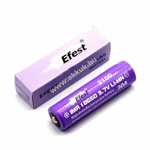 Efest IMR18650 3, 7V 2100mAh Button Top Li-Ion kép