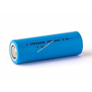 Cottcell IFR22650 3, 2-3, 3V 2000mAh napelemes akku LiFePO4 kép